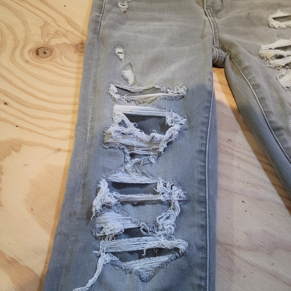 American eagle destroyed next level stretch jeggings - Picture 5 of 9